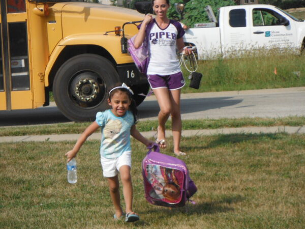 Patty Jurich's grand-daughter, Aubrey, on the first day of kindergarten