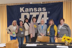 Patty Jurich in a group photo at the Kansas PTA convention Patty Jurich in a group photo at the Kansas PTA convention